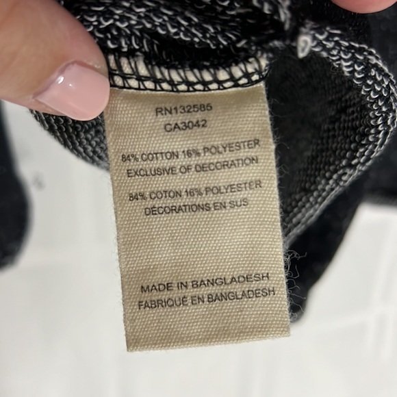 Grey State Kendall sweatshirt deep black tweed new with tags size 1 (XL) - Picture 5 of 6